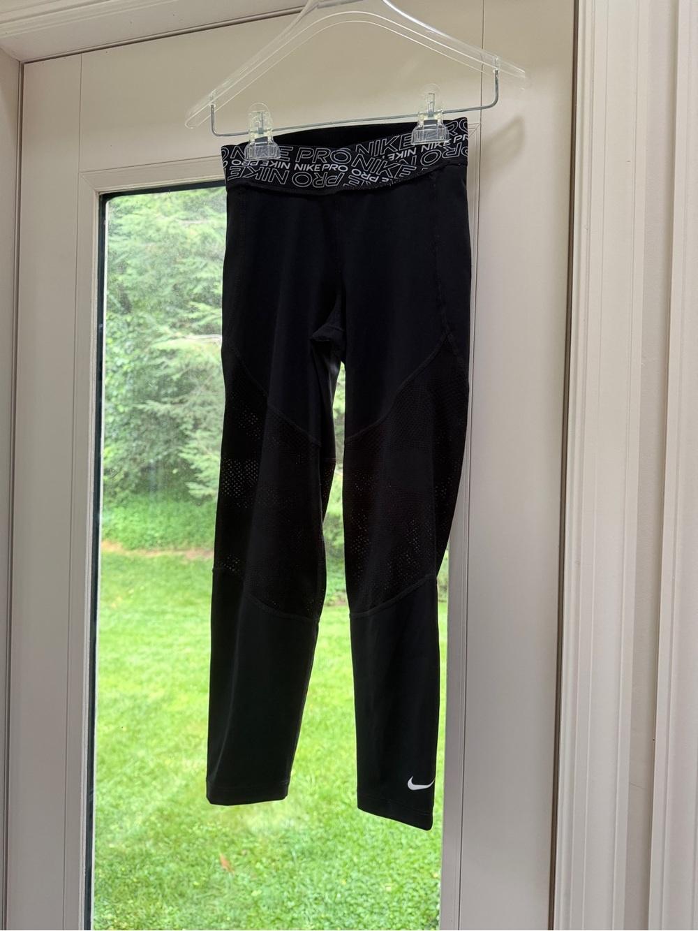 Nike Black Training Leggings with Branded Waistband